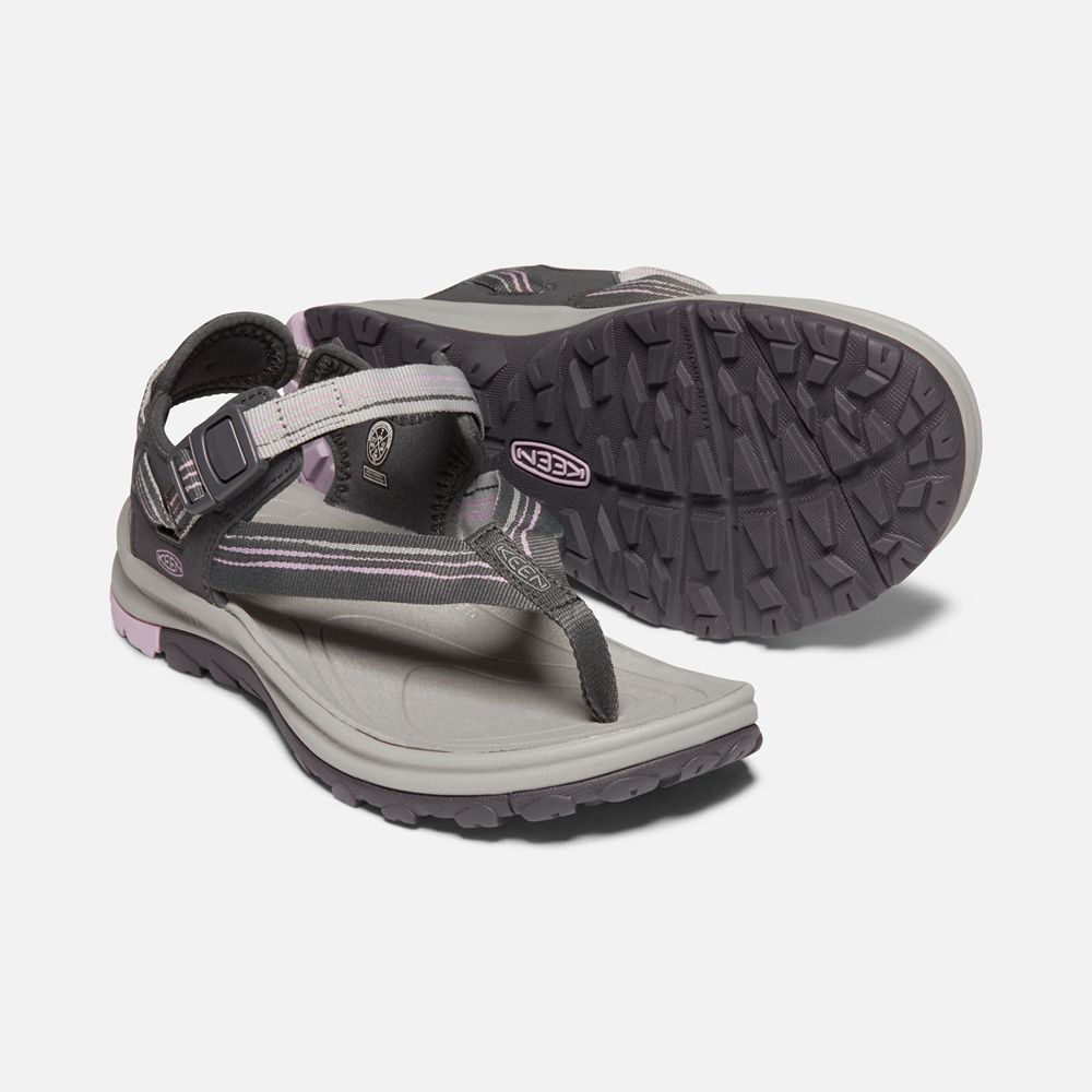 Keen Outdoor Sandalet Kadın Koyu Gri - Terradora Ii Toe Post - Türkiye HCML62839